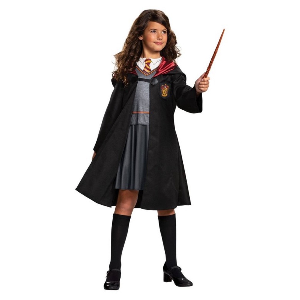 Harry Potter Hermoine Granger Costume Dress with Attached Robe